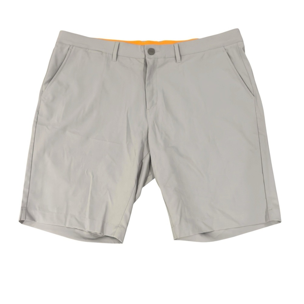 Macade Men's Size 38 Slim Fit Gray Performance Stretch 10" Golf Chino Shorts euc